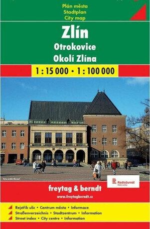 Zlín + Otrokovice mapa 1:15 000 - neuveden