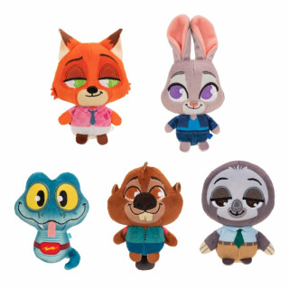 Zootropolis plyšák 8 cm - 5 Pack - neuveden