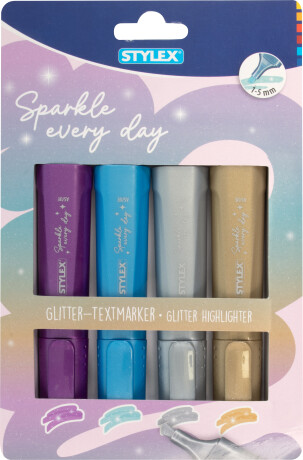 Zvýrazňovače s glitry - 
