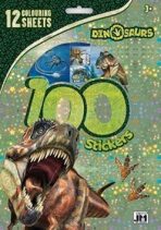 100 samolepek Dino - 