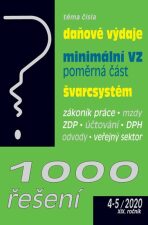 1000 řešení 4-5/2020 Minimální vyměřovací základ - poměrná část, Daňové výdaje, Švarcsystém - Antonín Daněk