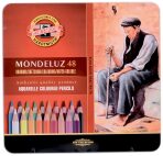 Sada akvarelových pastelek Mondeluz 48ks v plechovém obalu - 
