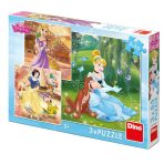 Disney Princezny - Volné odpoledne: puzzle 3x55 dílků - 