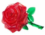 3D Crystal puzzle Růže červená / 44 dílků - 