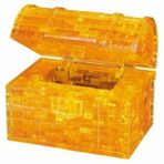 3D Crystal puzzle Pokladnička truhla s klíčem /52 dílků - 