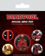 Set odznaků Deadpool - 