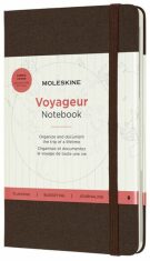 Moleskine - zápisník Voyageur - hnědý - 