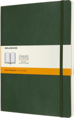 Moleskine - zápisník - linkovaný, zelený XL - 