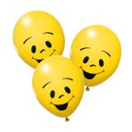 Balónky 10ks žluté sluníčko - 