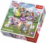 Trefl Puzzle Sofie První - Dobrodružství 4v1 (35,48,54,70 dílků) (Defekt) - 