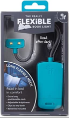 Lampička Flexible book light modré - 