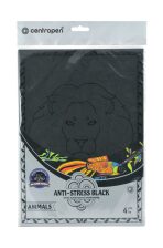 Centropen Antistress omalovánky Animals black 4 ks - 