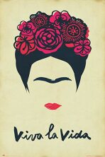 Plakát 61x91,5cm Frida Kahlo - Viva La Vida - 