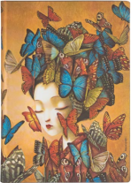 Zápisník Paperblanks - Madame Butterfly - Midi linkovaný - 