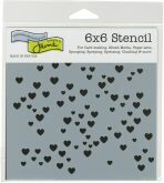 TCW šablona 15,24 x 15,24 cm - Micro Hearts - 