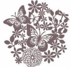 Šablona Cadence stínová - Motýlci v květinách - 