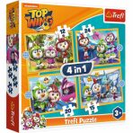 Trefl Puzzle Top Wing - Akademie 4v1 (12,15,20,24 dílků) (Defekt) - 