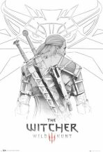 Plakát The Witcher - Geralt Sketch - 
