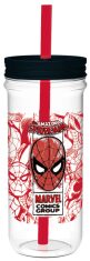 Sklenice plastová Spiderman, 670 ml - 