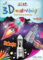 3D omalovánky Raketa - 