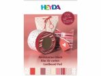 HEYDA Blok barevných papírů A4 - červený mix 20 listů - 