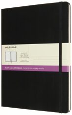 Moleskine Zápisník černý XL, tvrdý linkovaný-čistý - 