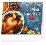 Stolní kalendář Česká kuchyně 2022, 16,5 x 13 cm - 