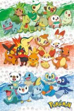 Plakát 61x91,5cm - Pokemon - First Partners - 