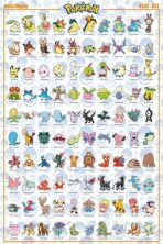 Plakát 61x91,5cm - Pokemon - Johto Pokemon - 