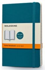 Moleskine: Zápisník měkký linkovaný modrozelený S - 