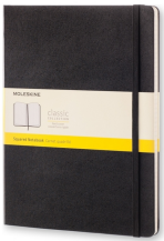 Moleskine - zápisník - čtverečkovaný, černý XL - 