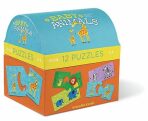 Puzzle truhlička: Baby Animals/Mláďata zvířat (12 dvoudílných puzzlí) - 