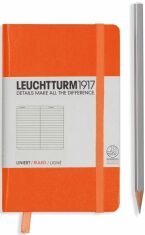 Zápisník Leuchtturm1917 Orange Pocket linkovaný - 