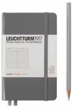 Zápisník Leuchtturm1917 Anthracite Pocket linkovaný - 