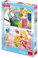 Puzzle Princezny: Portréty - 2x66 dílků - Walt Disney
