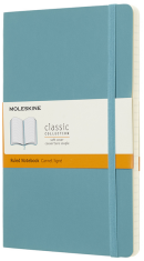 Moleskine - zápisník měkký, linkovaný, modrozelený L  - 