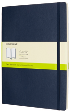 Moleskine - zápisník měkký, čistý, modrý XL - 