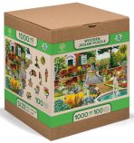Wooden City Puzzle Zahrada o páté 1010 dílků, dřevěné - 