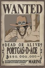Plakát 61x91,5cm - One Piece - Wanted Ace - 