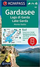 Gardasee, Lago di Garda, Lake Garda, Monte Baldo 1:50 000 / turistická mapa KOMPASS 102 - 