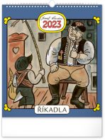 Kalendář 2023 nástěnný: Josef Lada - Říkadla, 30 × 34 cm - 
