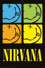 Plakát 61x91,5cm - Nirvana - Smiley Squares - 
