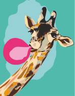 Malování podle čísel Rosa – 363 žirafa - 