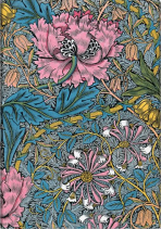 Zápisník Paperblanks - Morris Pink Honeysuckle - Midi nelinkovaný - 