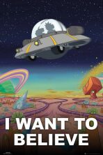 Plakát 61x91,5cm - Rick and Morty - I Want To Believe - 