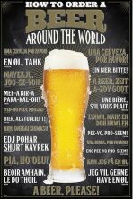 Plakát 61x91,5cm - How To Order A Beer - 