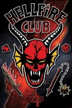 Plakát 61x91,5cm - Stranger Things 4 - Hellfire Club Emblem Rift - 