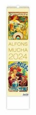 Kalendář 2024 - Alfons Mucha - vázanka - 