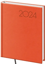 Diář 2024 denní B6 Print Pop - oranžová - 