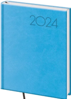 Diář 2024 denní B6 Print Pop - světle modrá - 